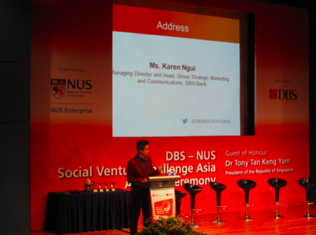 DBS-NUS Social Venture Challenge Asia 2014 Making Twitter handle and hashtag obvious