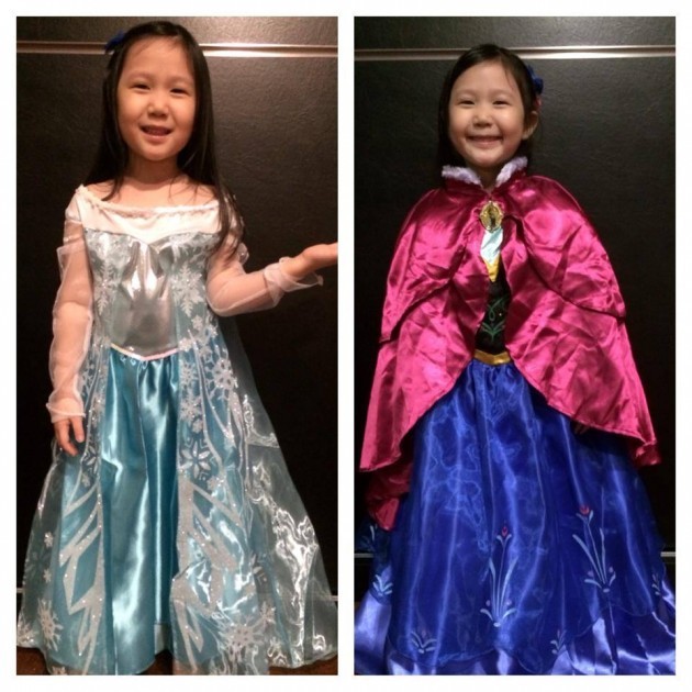 Frozen - Elsa and Anna costumes