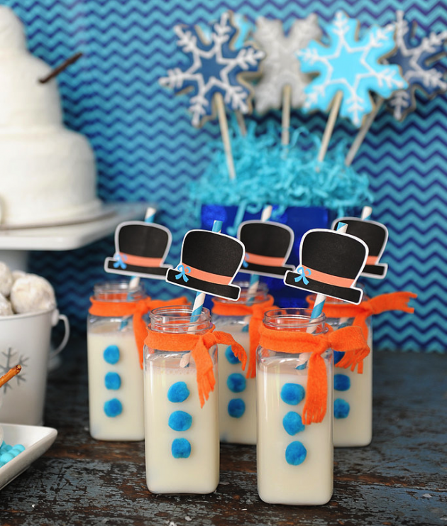 Snowman milk, Frozen-inspired