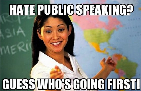 Public speaking meme