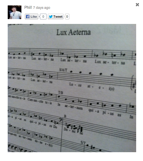 Lux Aeterna melody