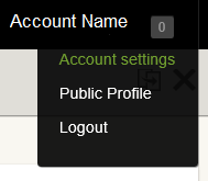 Payout account settings