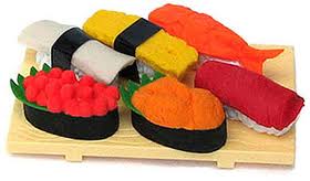 sushi eraser gift